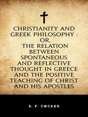 cover image of Christianity and Greek Philosophy